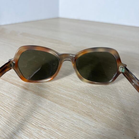 Vintage Bausch & Lomb 5 1/4 B&L D48 Sunglasses FRAMES ONLY Brown 50-18 main image 8